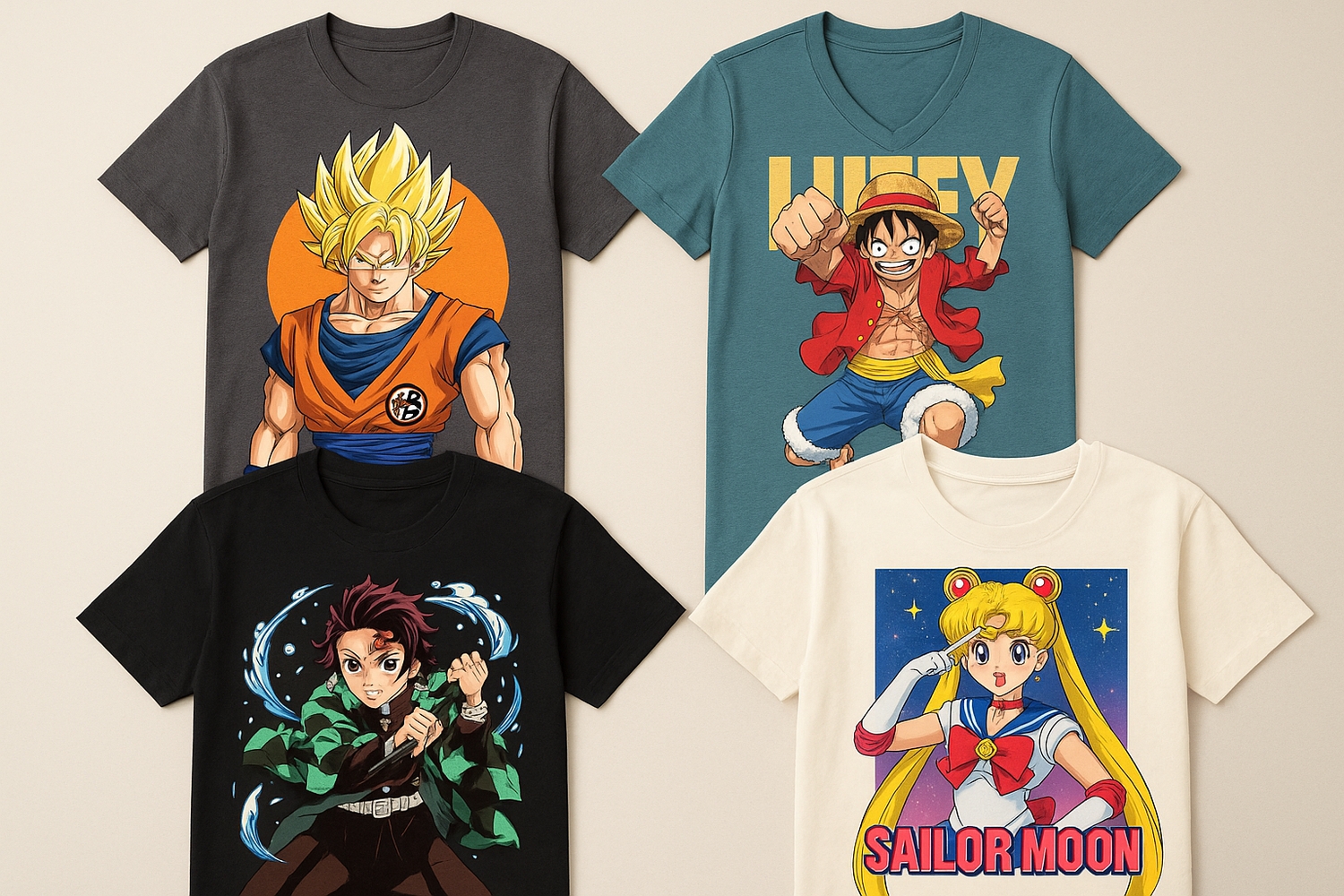 Anime characters T-shirt